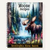 Carnet Oie par une cascade paisible (Devant)