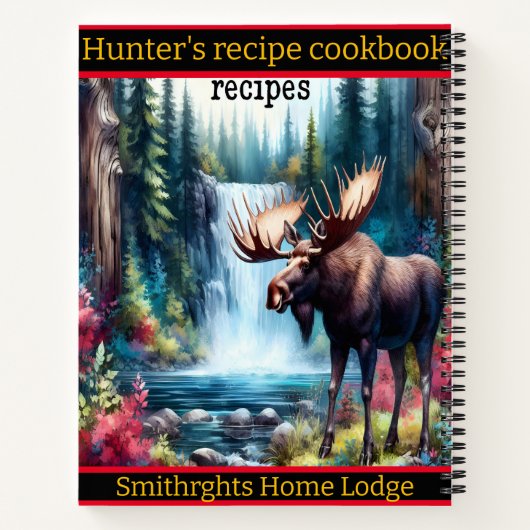 Carnet Oie par une cascade sereine et des arbres (Dos)