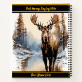 Carnet Oie par une rivière d'hiver sereine (Dos)