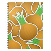 Carnet Oignons marron funky (Devant)