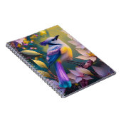 Carnet Oiseau à poitrine jaune violet (Côté Droit)