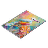 Carnet Oiseau à poitrine rouge à bec rose (Côté gauche)