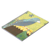 Carnet Oiseau coloré sur fil (Côté gauche)