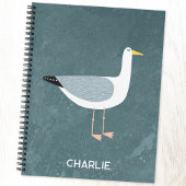 Carnet Oiseau côtier de Mouette Personnalisé