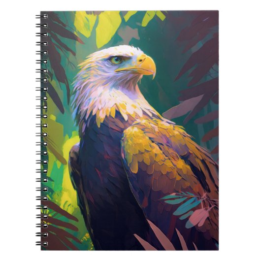 Carnet Oiseau d'aigle Portrait animal Peinture Faune Grat (Devant)