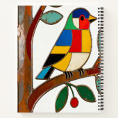 Carnet Oiseau d'art populaire coloré (Dos)