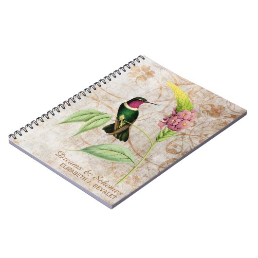 Carnet Oiseau-de-brousse à l'méthyste (Côté gauche)