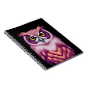 Carnet Oiseau de Chouette coloré (Côté Droit)