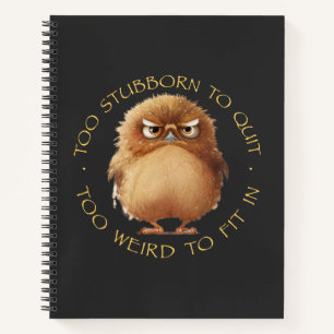 Carnet Oiseau De Chouette Trop Têtu Pour S'Arrêter Trop B