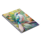 Carnet Oiseau de fantaisie à aile de sarcelle iridescente (Côté Droit)