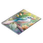 Carnet Oiseau de fantaisie à aile de sarcelle iridescente (Côté gauche)