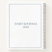 Carnet Oiseau de Héron Bleu Côtier Personnalisé (Dos)