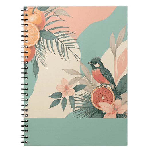 Carnet Oiseau de Humming Tropical (Devant)
