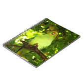 Carnet Oiseau de perroquet vert (Côté gauche)
