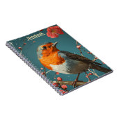 Carnet Oiseau de poitrine rouge (Côté Droit)