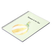 Carnet Oiseau d'été dans le ballon de plage jaune soleil (Côté gauche)