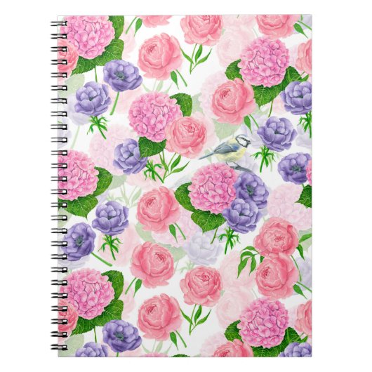 Carnet Oiseau et fleurs (Devant)