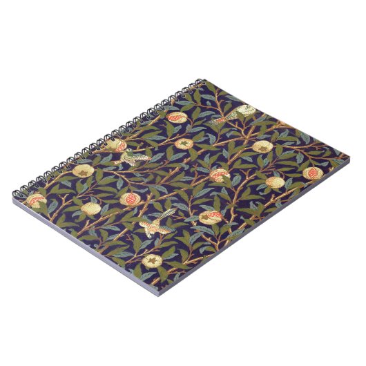 Carnet Oiseau et grenade de William Morris (Côté gauche)