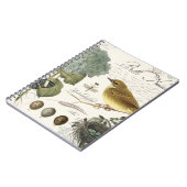 Carnet oiseau et nid français vintages modernes (Côté gauche)