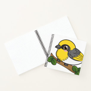 Carnet Oiseau forestier de Palila Hawaii