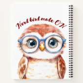 Carnet Oiseau Nerd geek (Dos)