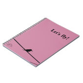 Carnet Oiseau noir sur un fil (Côté gauche)