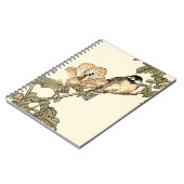 Carnet Oiseau oriental perché sur la branche (Côté gauche)