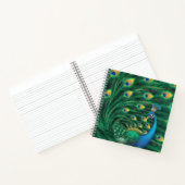 Carnet Oiseau Paon Bleu (Intérieur)