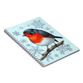 Carnet Oiseau rouge mignon (Côté Droit)