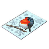 Carnet Oiseau rouge mignon (Côté gauche)
