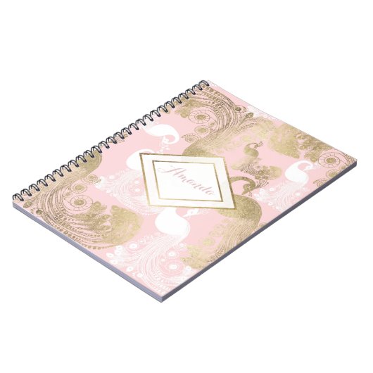 Carnet Oiseau royal rose (Côté gauche)