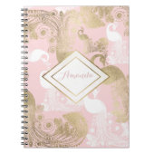 Carnet Oiseau royal rose (Devant)