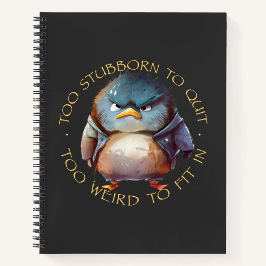 Carnet Oiseau Trop Têtu Pour Cesser Trop Bizarre Pour S'A (Devant)