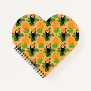 Carnet Oiseau tropical Toucan Motif sans couture