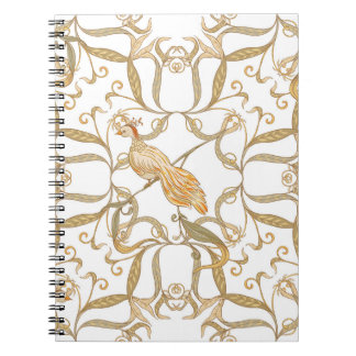 Carnet Oiseaux à fleurs Art nouveau