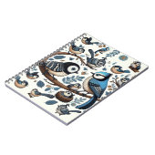 Carnet Oiseaux bleus excentriques (Côté gauche)