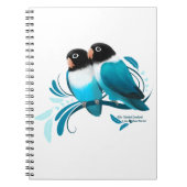 Carnet Oiseaux bleus masqués (Devant)