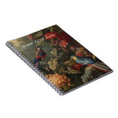 Carnet oiseaux botaniques vintages personnalisables (Côté Droit)