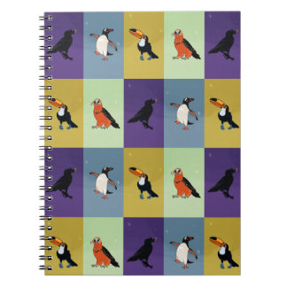 Carnet Oiseaux colorés