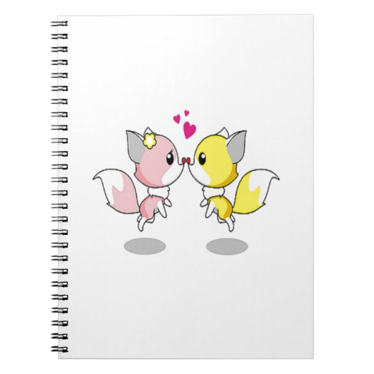 Carnet Oiseaux d'amour mignons (Devant)