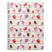 Carnet Oiseaux dans l'amour (Devant)