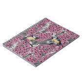 Carnet Oiseaux dans le jardin lilas rose (Côté gauche)