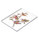 Carnet Oiseaux de Bunting Peint Audubon dans une prune de (Côté gauche)