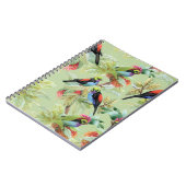 Carnet Oiseaux de fleurs d'été : Motif tropical (Côté gauche)