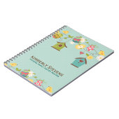 Carnet Oiseaux de Pâques mignons, OEufs et OEufs (Côté gauche)