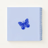 Carnet Oiseaux de porcelaine bleue et cage à oiseaux (Dos)