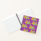 Carnet oiseaux décoratifs sur violet (Intérieur)