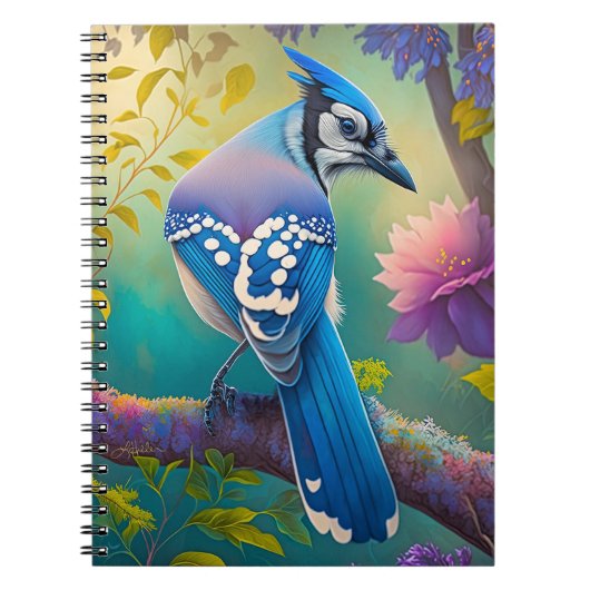 Carnet Oiseaux d'Imaginaire Jay bleu (Devant)