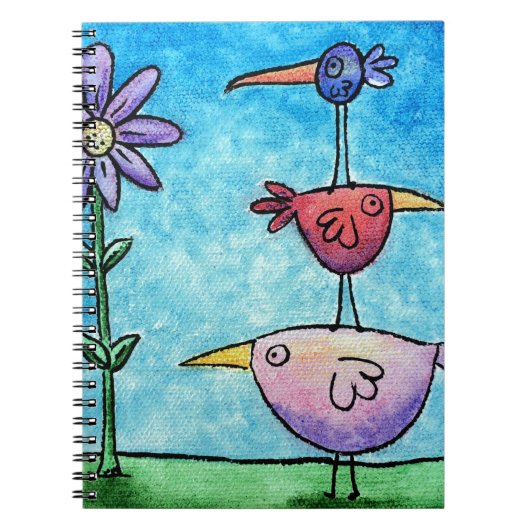 Carnet Oiseaux empilés (Devant)
