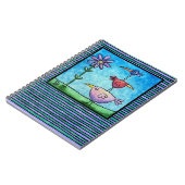 Carnet Oiseaux empilés et rayures (Côté gauche)